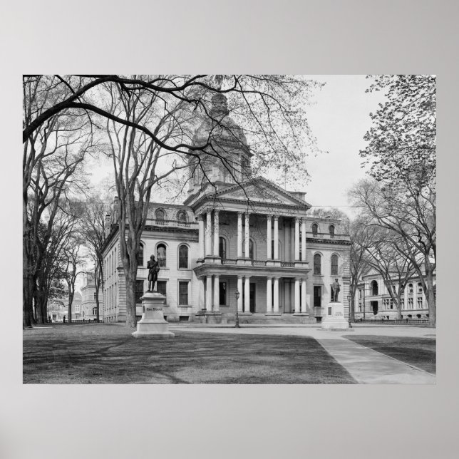 New Hampshire Staat Hauptstadt Gebäude Poster (Vorne)