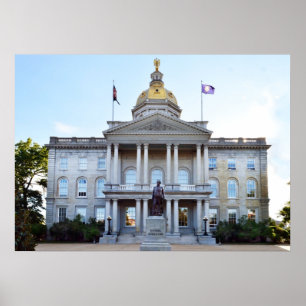 New Hampshire Staat House, Concord Poster