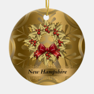 New Hampshire Staat Weihnachtsschmuck