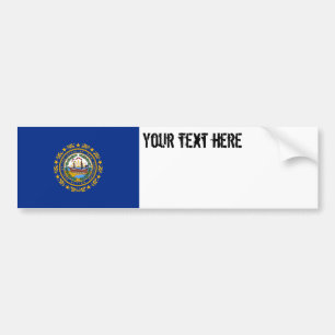 New Hampshire Staats-Flagge Autoaufkleber