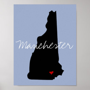 New Hampshire Town Poster