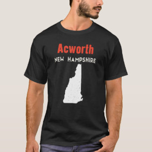 New Hampshire Usa Staat America Travel Acworth T-Shirt