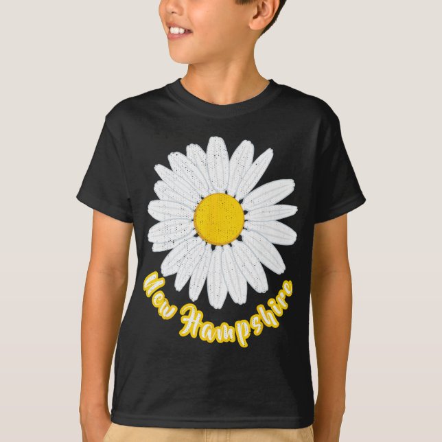 New Hampshire Vacation Flower Meadow Daisy Petals  T-Shirt (Vorderseite)