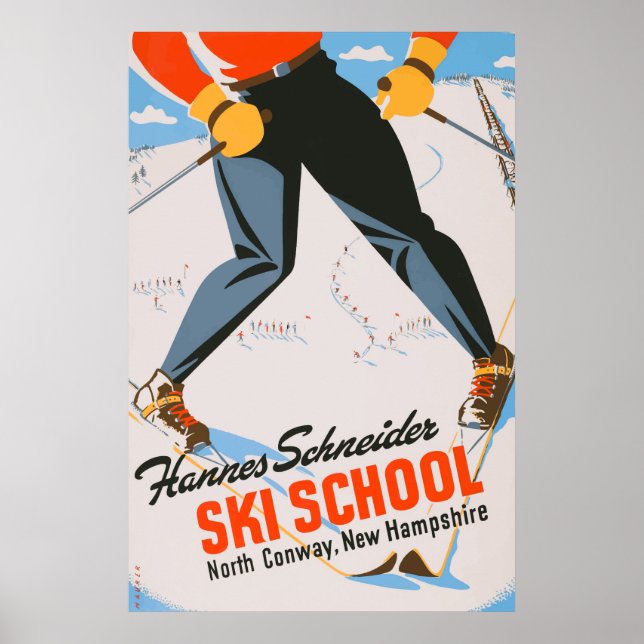 New Hampshire Vintage Travel Poster (Vorne)
