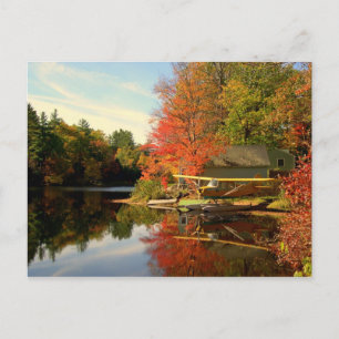 New Hampshire Wasserflugzeug Postkarte