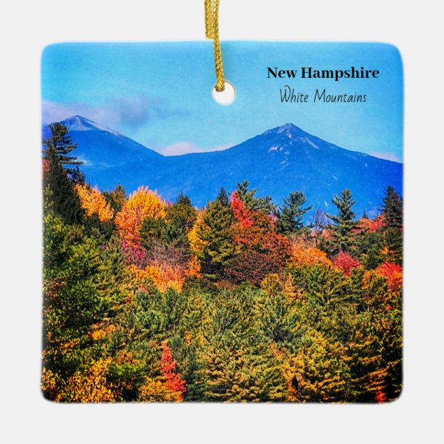 New Hampshire White Berge Keramikornament (Vorderseite)