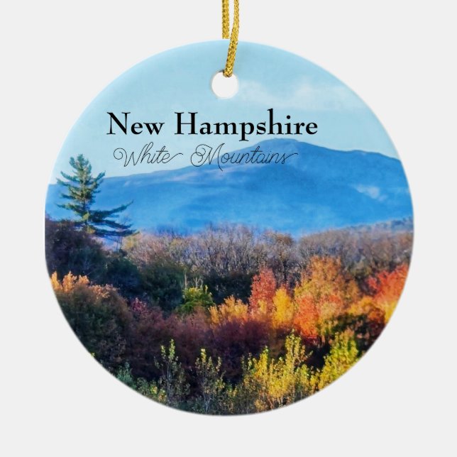 New Hampshire White Mountains Keramik Ornament (Vorne)