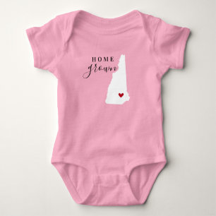 New Hampshire Zuhause Grown Staat T-Shirt Baby Strampler