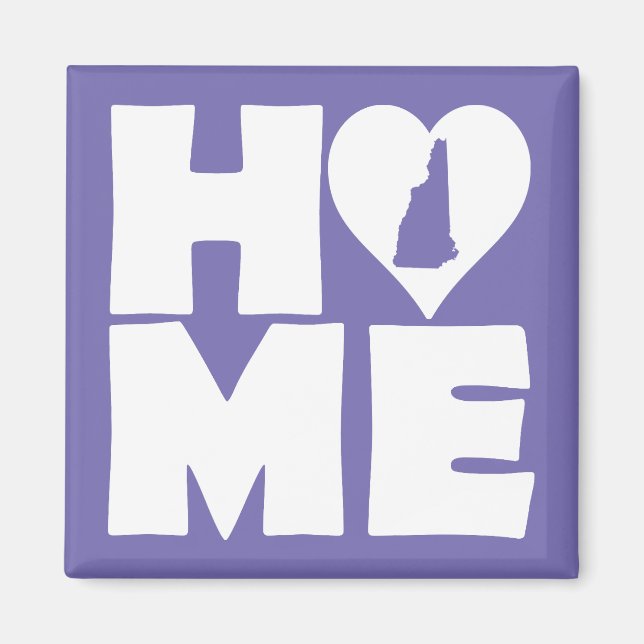 New Hampshire Zuhause Heart Staat Kühlschrankmagne Magnet (Vorne)
