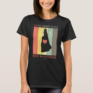 New Hampshire Zuhause Sweet Zuhause Distressed Ret T-Shirt
