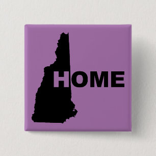 New Hampshire Zuhause weg vom Staat Knopf Abzeiche Button
