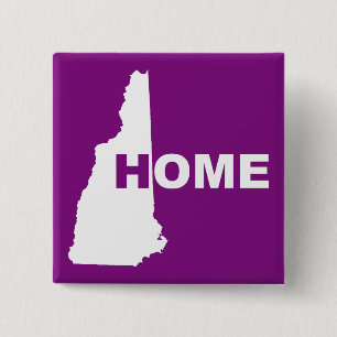 New Hampshire - Zuhause weg von State-Button-Abzei Button