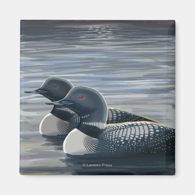 New HampshireCommon Loon Magnet (Vorne)