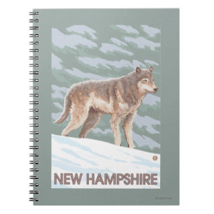 New HampshireWolf Scene Notizblock