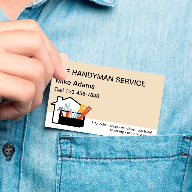 New Handyman Service Visitenkarte (Von Creator hochgeladen)