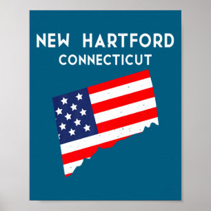 New Hartford Connecticut USA Bundesstaat Amerika R Poster