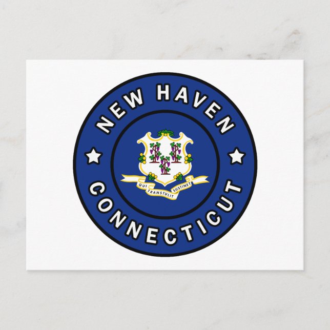 New Haven Connecticut Postkarte (Vorderseite)