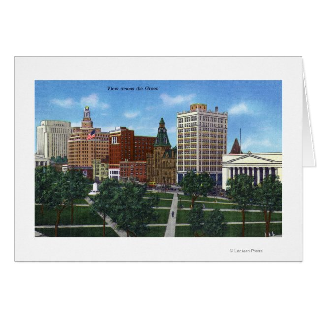New Haven, CTView de l'autre côté du Green (Devant horizontal)