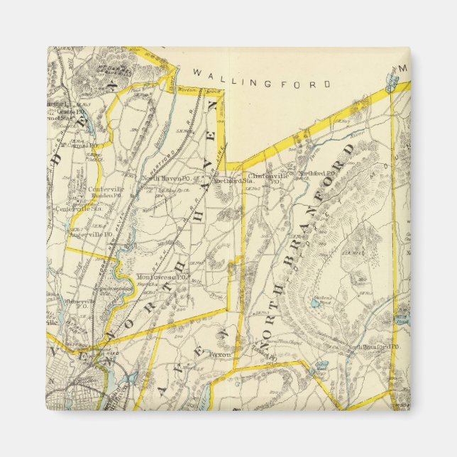 New Haven Landkreis Magnet (Vorne)