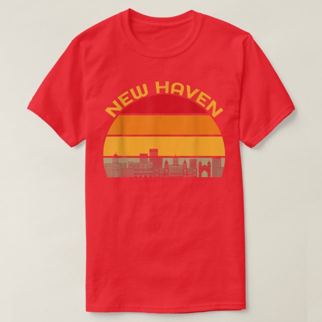 New Haven Pizza Hauptstadt of the World Connecticu T-Shirt (Design vorne)