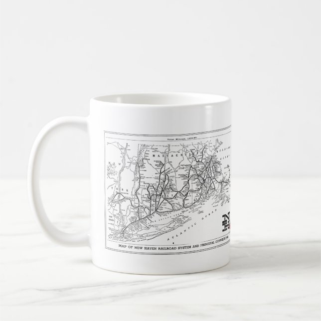 New Haven Railroad 1956 Karte    Kaffeetasse (Links)