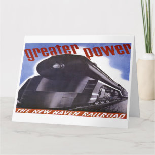 New Haven Railroad Greater Power 1938 Karte