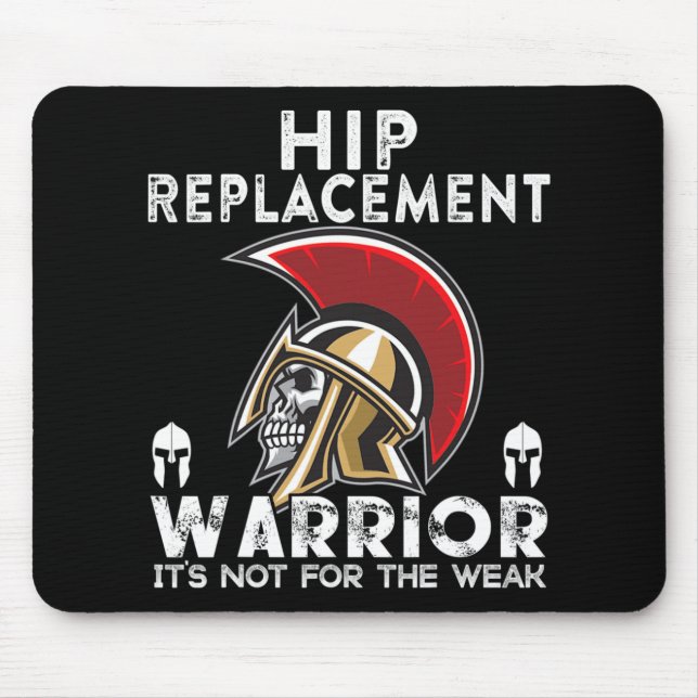 New Hip Replacement Men Women Warrior Awareness Gi Mousepad (Vorne)