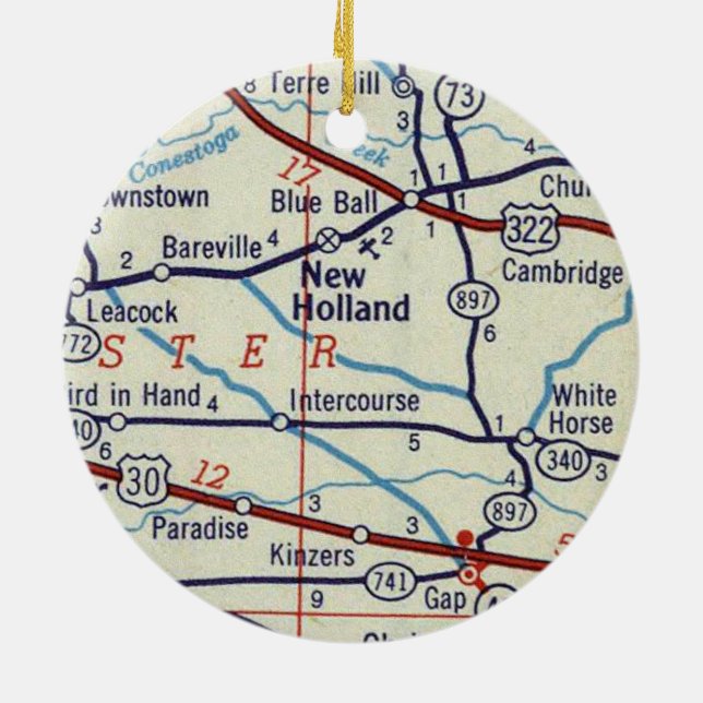 New Holland PA Keramik Ornament (Hinten)