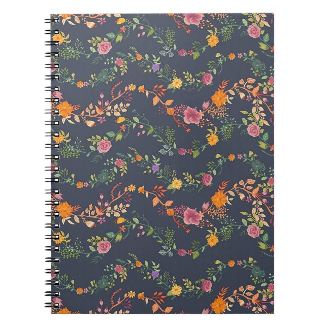 New Home Gift Simple Floral Pattern Notizblock (Vorderseite)