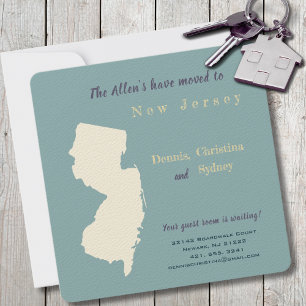 New Home New Jersey Moving Faire-part carte postal
