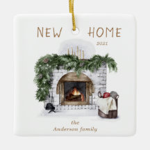 NEW HOME RUSTIC FIREPLACE Foto von Ceramic Ornamen