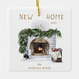 NEW HOME RUSTIC FIREPLACE Foto von Ceramic Ornamen Keramikornament