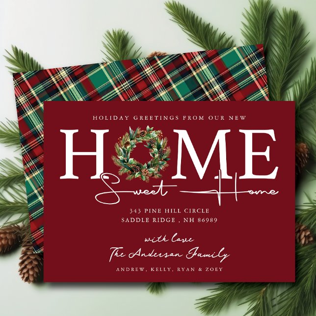 New Home Sweet Home Holiday Moving Announcement Einladung (Von Creator hochgeladen)