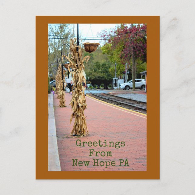 New Hope PA Postkarte (Vorderseite)