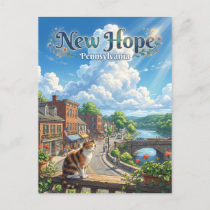 New Hope USA Postkarte