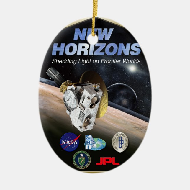 New Horizons-Auftrag zu Pluto! Keramik Ornament (Vorne)