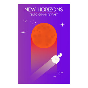 New Horizons Pluto Grand Flypast Weltraumkunst. Fotodruck