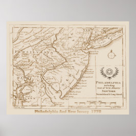 New Jersey 1778, Replica Poster