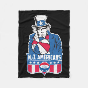 New Jersey Amerikaner Basketball Uncle Sam Fleecedecke