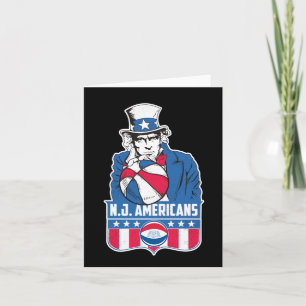 New Jersey Amerikaner Basketball Uncle Sam Karte
