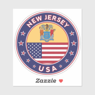 New Jersey Aufkleber