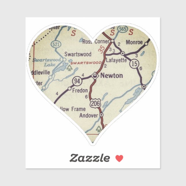 New Jersey Aufkleber (Blatt)