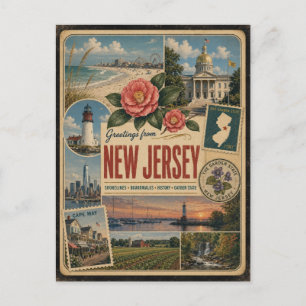 New Jersey Authentische Vintage-Postkarte Postkarte