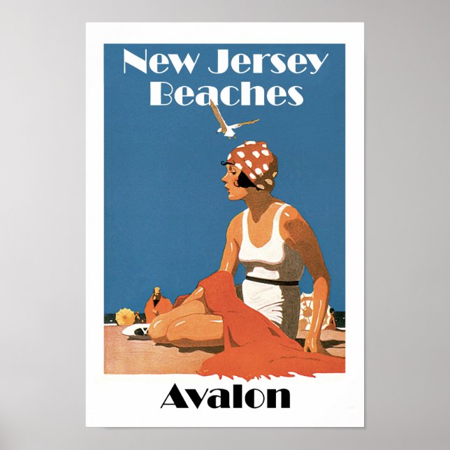 New Jersey Beaches ~ Avalon Poster (Vorne)