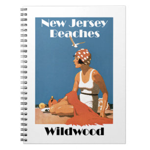 New Jersey Beaches ~ Wildwood Notizblock