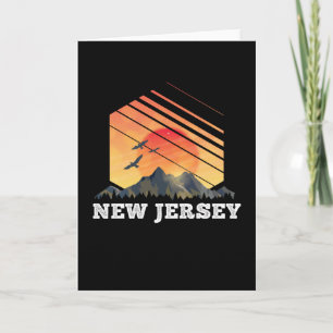 New Jersey Bergsonnenuntergang USA Amerika Geschen Karte
