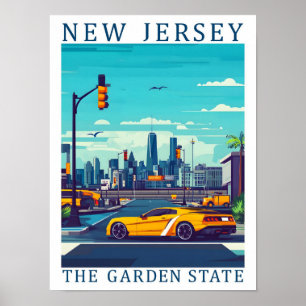 New Jersey der Gartenstaat USA Reiseort Poster