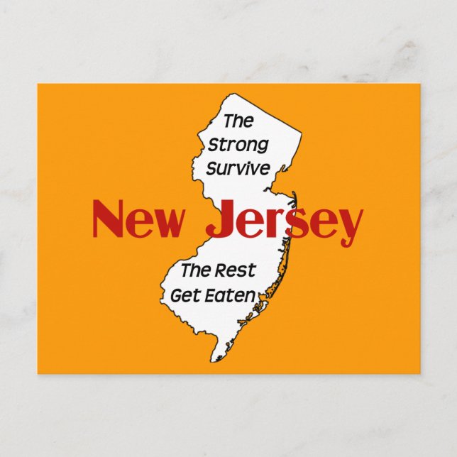 New Jersey: Die Starken überleben; die Erholung wi Postkarte (Vorderseite)