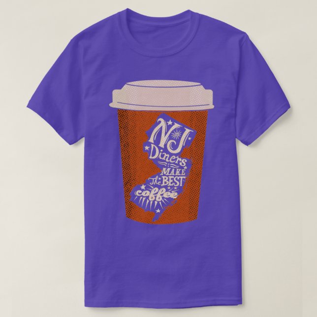 New Jersey Diners machen den besten Coffee Paper C T-Shirt (Design vorne)