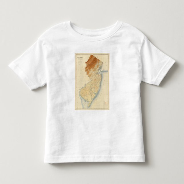New-Jersey Entlastungs-Karte Kleinkind T-shirt (Vorderseite)